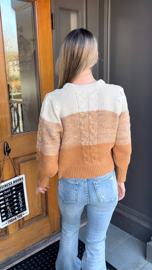 *FINAL SALE* Camel Ombre Sweater