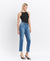 Victoria High Rise Ankle Straight Jeans