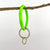 Diamond Shape Silicone Bracelet Keychain: Blue
