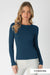 Fig Wide Ribbed LS Top