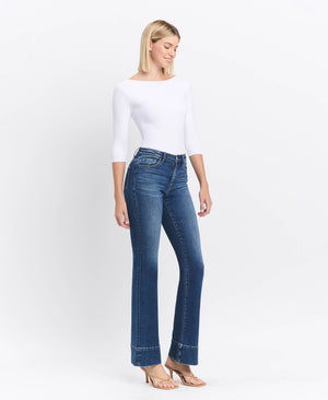 Skylar High Rise Trouser Hem Jean