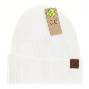 *FINAL SALE* Lt Grey Soft Ribbed Cuff C.C Beanie