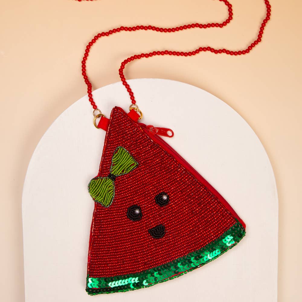 Watermelon Crossbody Bag with Zipper