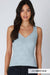 Breezy Blue Lace Textured Sweetheart Top