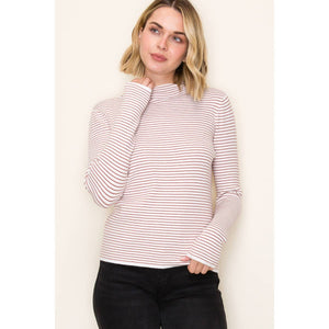 Ivory & Copper Striped Sweater