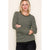 Dark Olive Pinstriped Sweater