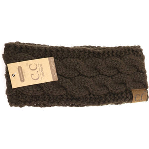 *FINAL SALE* Pale Pink Solid Cable Knit CC Head Wrap