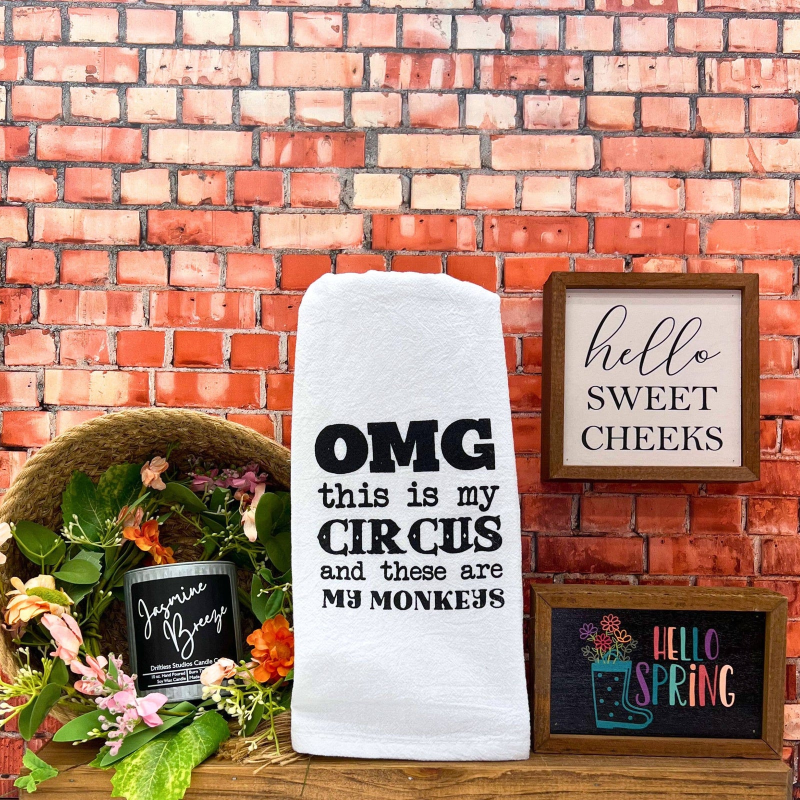 Jasmine Breeze Summer Scent Candle - Scented Rustic Candles