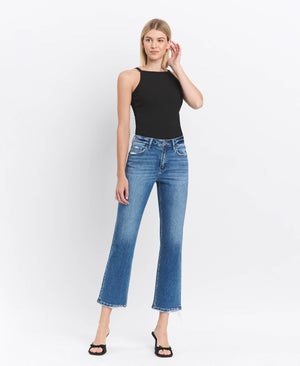 Victoria High Rise Ankle Straight Jeans