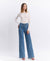 Tie Waist Wide Leg Jeans