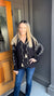 *FINAL SALE* Black Long Sleeve Embroidered Top