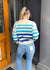 *FINAL SALE* Blue Multi Stripe Sweater