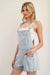 Pinstriped  Denim Romper