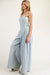 Mineral Washed Sleeveless Jumpsuit