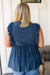Before Now Ruffled Babydoll Top