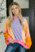Blockbuster Color Block Pullover in Muted