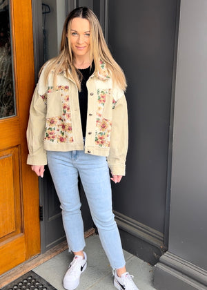 *FINAL SALE* Floral Quilted Jacket