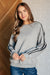 Don't Get Stuck Stripe Detail Sweatshirt
