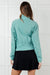 Fit Happens Nylon Tennis Jacket in Tidal Wave