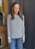 Textured Grey Stripe Top
