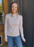 Ivory & Copper Striped Sweater