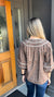 *FINAL SALE* Brown Bow Print Blouse