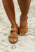 Funplay Cognac Platform Sandal