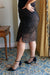 Gilded Age Sequin Skirt in Black