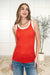 Handled It Contrast Trim Tank in Red