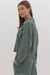 *FINAL SALE* Washed Forest Quarter Zip Pullover