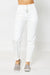Double Cuff White Denim Jogger