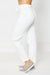 Double Cuff White Denim Jogger