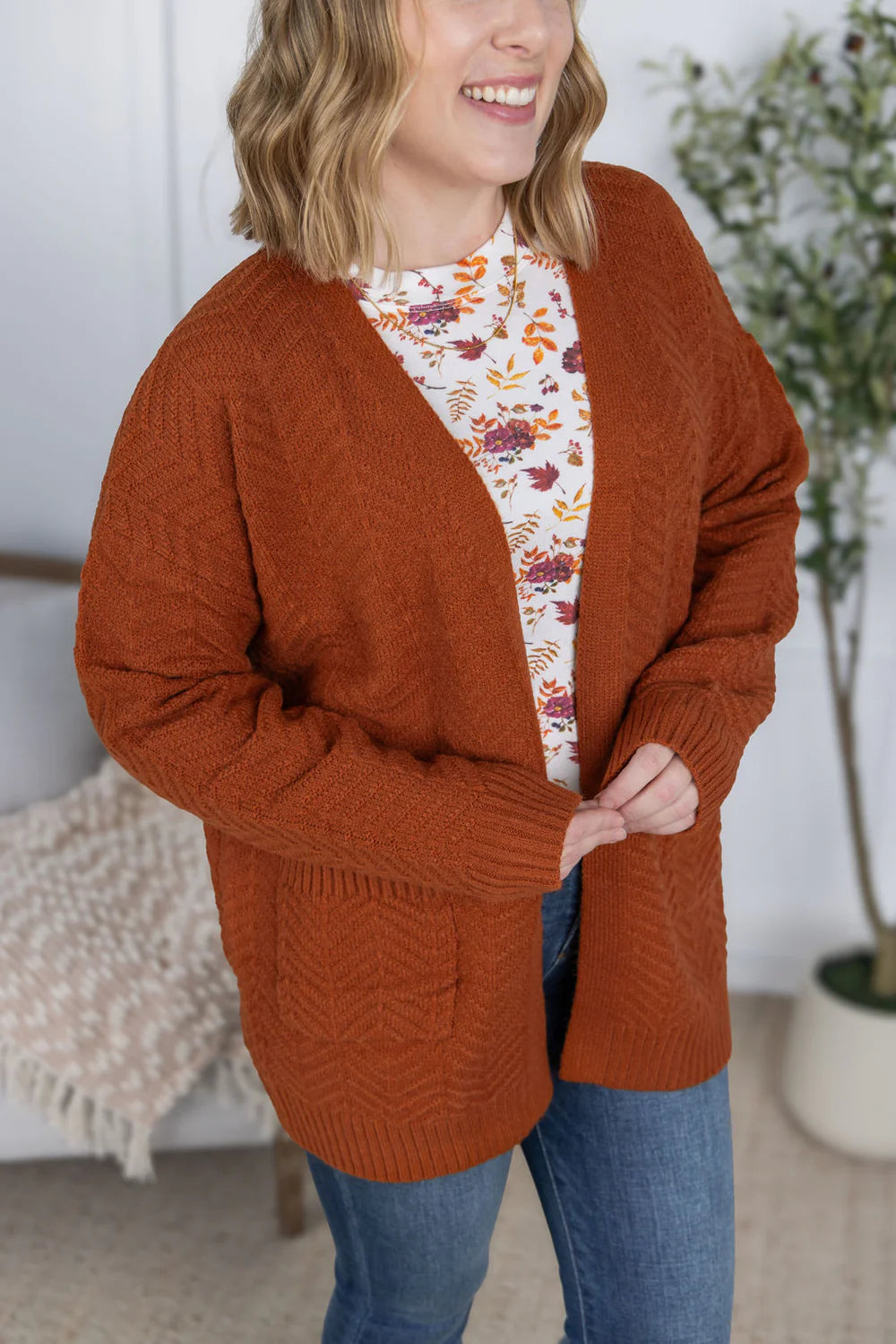 Rust Billie Cardigan