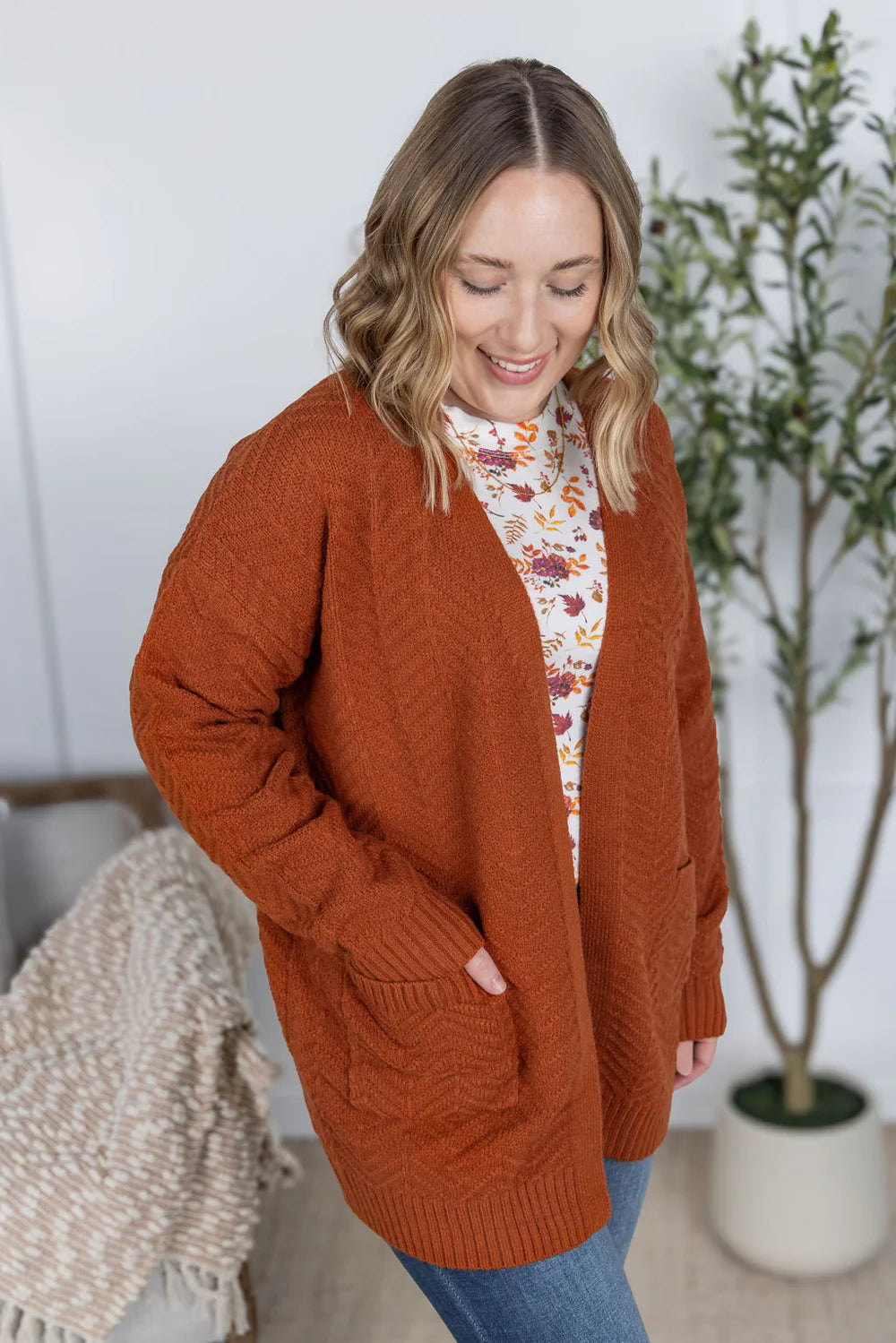 Rust Billie Cardigan