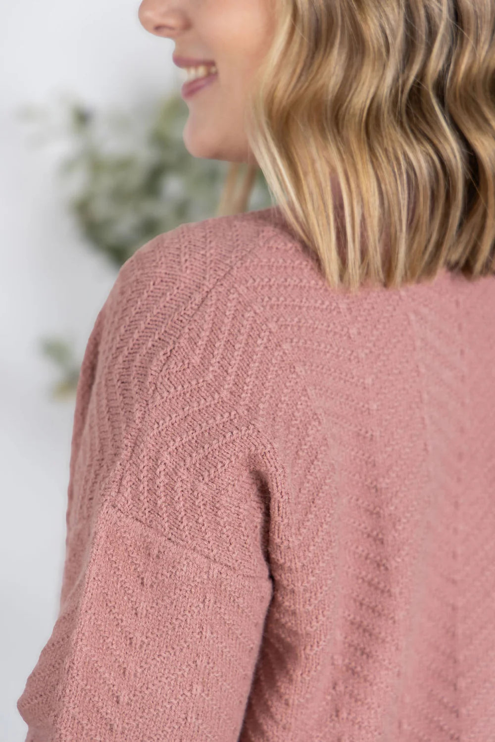Dusty Rose Billie Cardigan