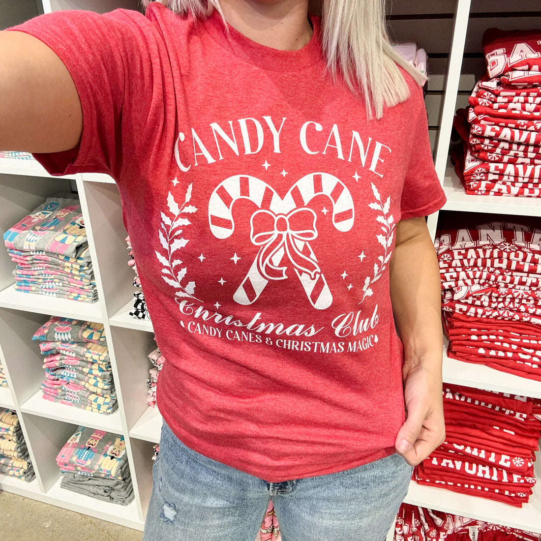 Candy Canes Holiday Tee