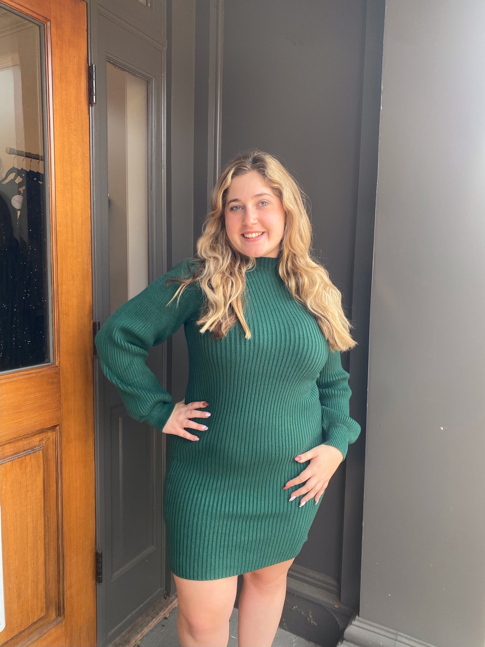 *FINAL SALE* Hunter Mock Neck Sweater Dress