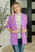 I'm Really That Gal Open Front Blazer in Orchid Glow