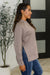It's The Little Things Relaxed Scuba Pullover in Cocoa