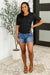 Knit Pick Basic Tee in Black