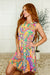 Lizzy Tank Dress in Multi Paisley Mixed Print