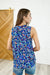 Lizzy Tank Top in Royal Blue Paisley