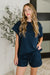 Love on the Loose Quilted Top in Navy