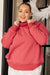 Make No Mistake Mock Neck Pullover in Cranberry