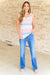 Need A Favor Colorful Henley Tank