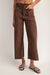 Mocha Corduroy Patch Pocket Pants