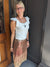 Amber Ombre Sequin Mini Skirt
