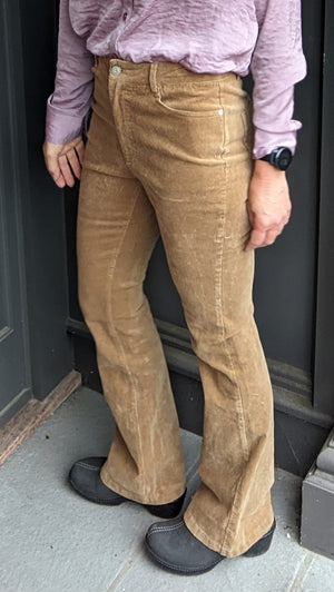 *FINAL SALE* Khaki Flared Corduroy Pants