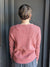 Rose Metallic Ribbed Sweater