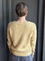 Mustard Metallic Ribbed Sweater